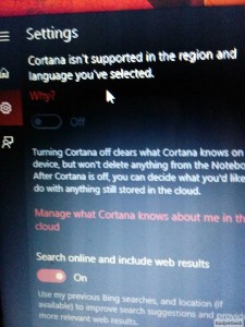 Cortana for WIndows 10